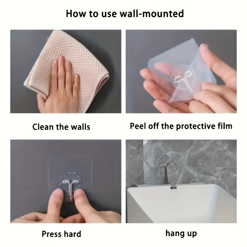 5pcs Hanging Pen Container Storage Boxes with Built-In Hooks