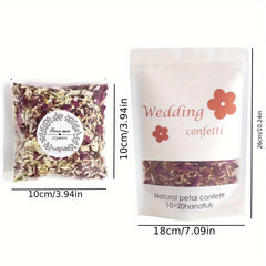 Biodegradable Party Confetti Real Rose Petals for Wedding 70g