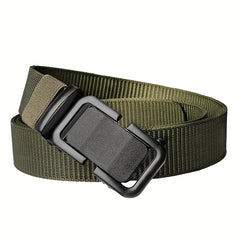 Men's Canvas Belt with Automatic Buckle for Outdoor Work