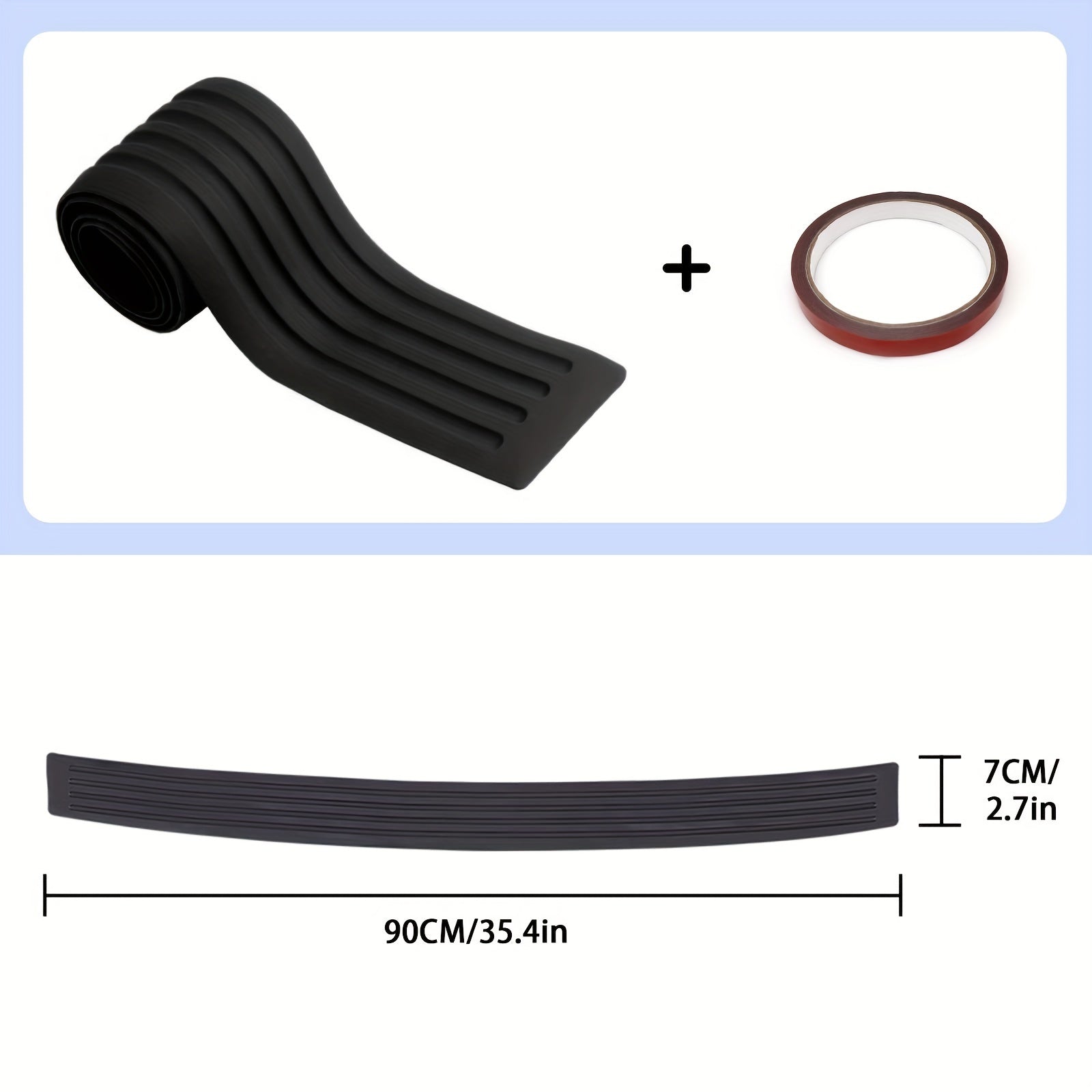 Car Trunk Protection Strip Bumper Collision Prevention Tailgate Decoration
