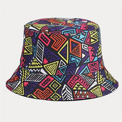 Men's Big Head Double Sided Fisherman Hat Sunshade Sunscreen Basin Hat