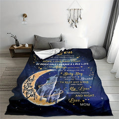 1pc Outdoor Blanket for Son Warm Cozy Soft Throw Blanket