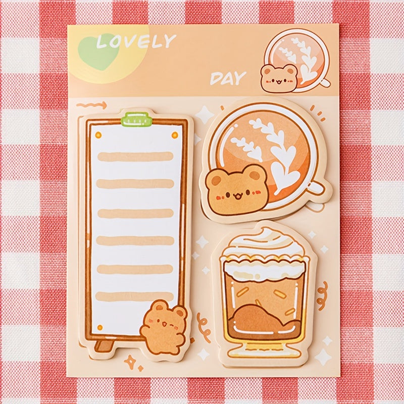 2pcs Cartoon Pet Sticky Notes Student Stationery Note Paper