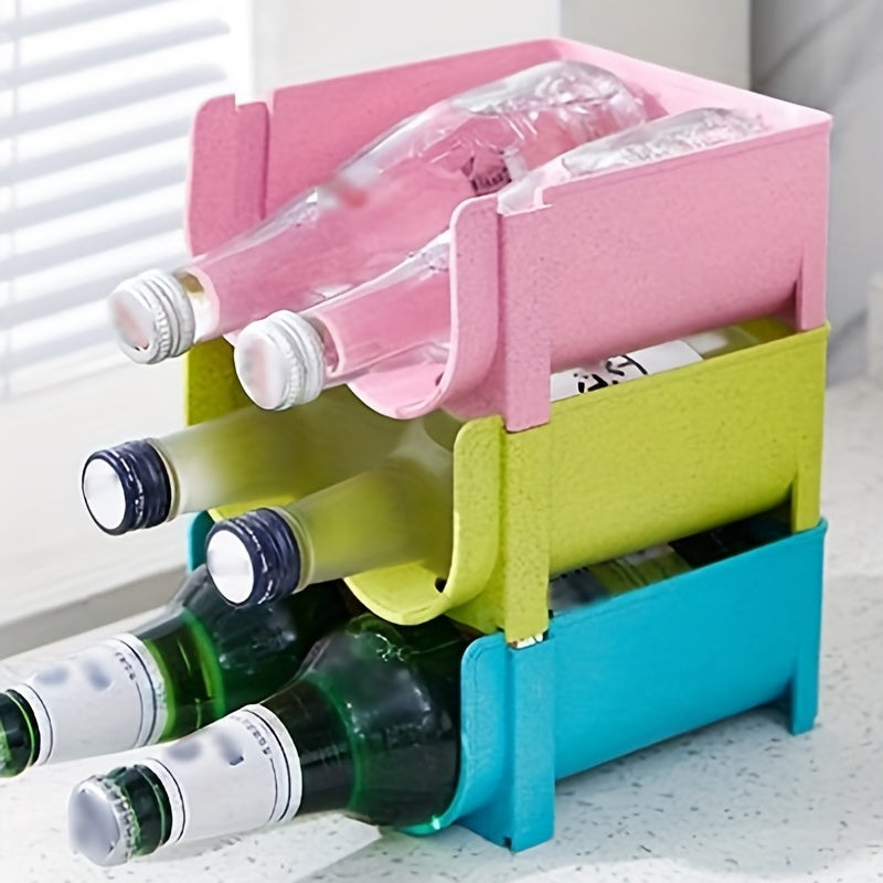 Refrigerator Beer Beverage Storage Rack Stackable Bottles Holder