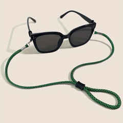 Stylish Glasses Rope with Weave Detail - Anti Slip Adjustable Chain Lanyard
