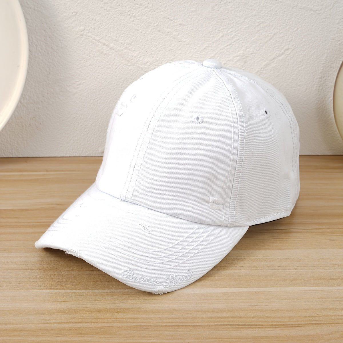 Letter Embroidery Unisex Baseball Cap Adjustable Casual Style Hat F
