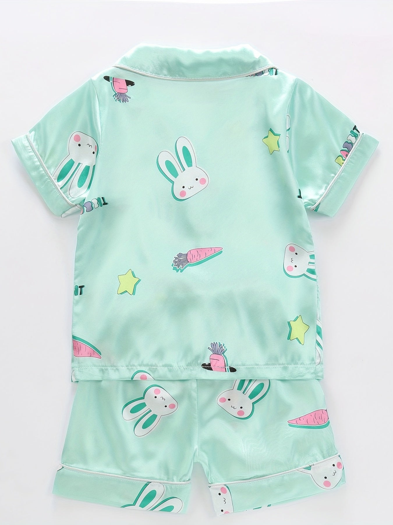 Girls Easter Bunny Graphic Pajamas Set