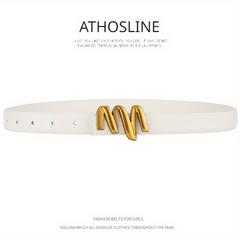 Geometric Buckle Belt Solid Vintage Causal Belt