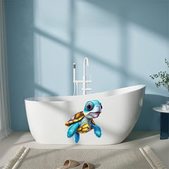 3D Sea Turtle Toilet Wall Sticker