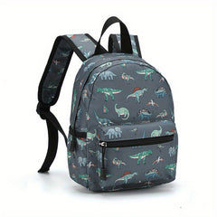 Colorful Dinosaur Backpack for Kids with Padded Back and Adjustable Straps