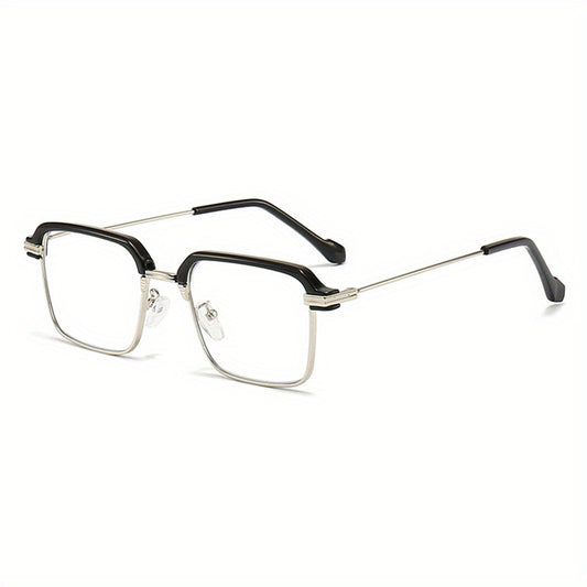 Men's Blue Light Blocking Glasses Metal Frame Computer Readers