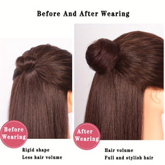Synthetic Hair Bun Elastic Hairpieces for Women Updo Chignon Ponytail Extensions