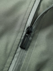 Men's Zip Up Hooded Windbreaker Jacket