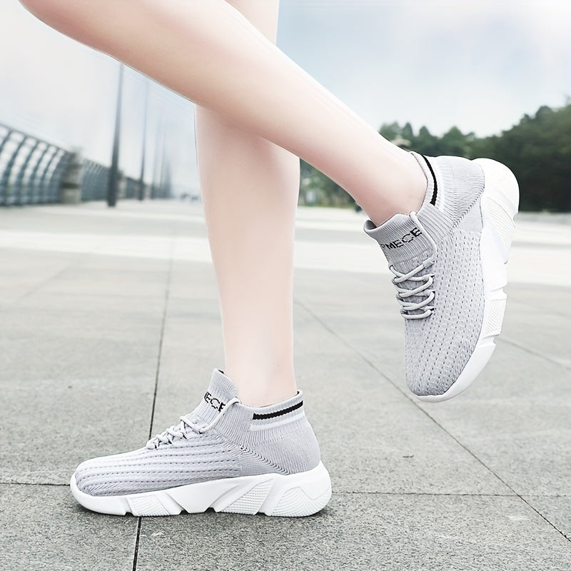 Soft Thick Sole Mesh Breathable Running Shoes