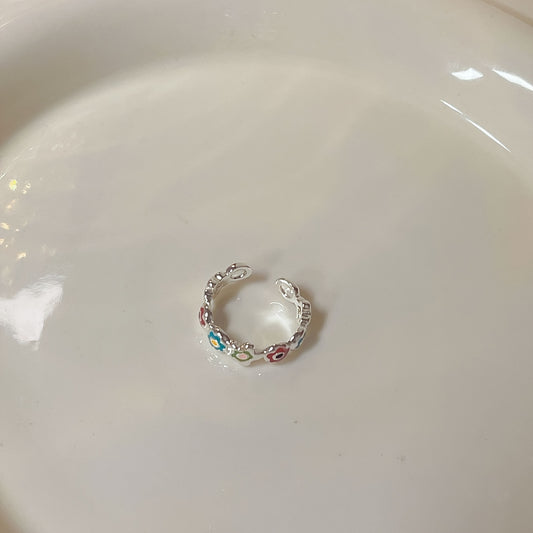 Sweet Small Flower Ring Niche Sense All match Open Ring