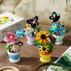 Eternal Flower Potted Plant Building Blocks Toy