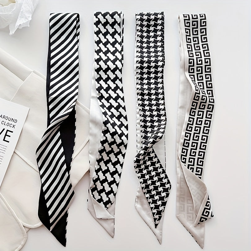 Classic Twilly Scarf for Women Hair Tie Neckwear