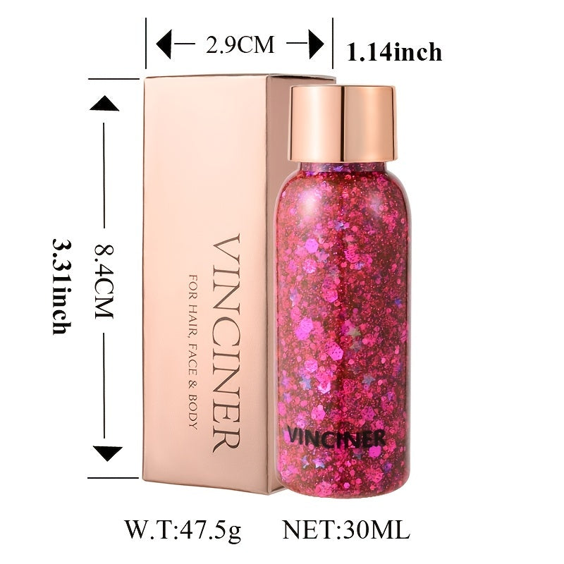 Mermaid Glitter Body Gel Set Long Lasting Sparkling Cream