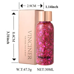 Mermaid Glitter Body Gel Set Long Lasting Sparkling Cream