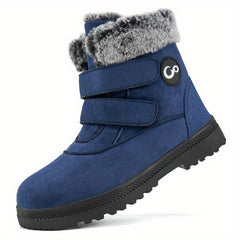 Plush Lined Thermal Slip On Snow Boots Keep Warm Non Slip Snow Shoes