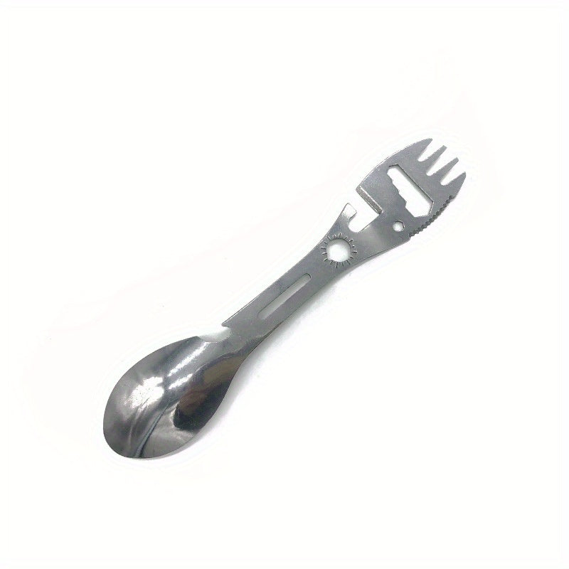 10 in 1 Stainless Steel Camping Tool - Lightweight & Portable Outdoor Gadget