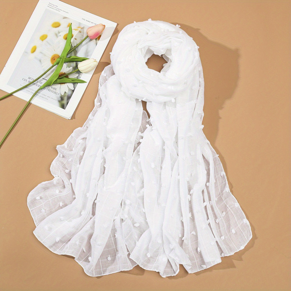 Plaid Scarf Shawl Lightweight Casual Head Wraps Hijab Women Turban Bandana