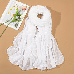 Plaid Scarf Shawl Lightweight Casual Head Wraps Hijab Women Turban Bandana