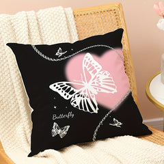 Butterfly Chain Soft Printed Pillow for Home Decoration