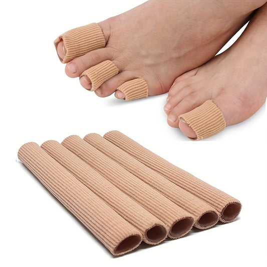 Fabric Gel Toe Tubes - Toe Cushion for Corns, Blisters - Long