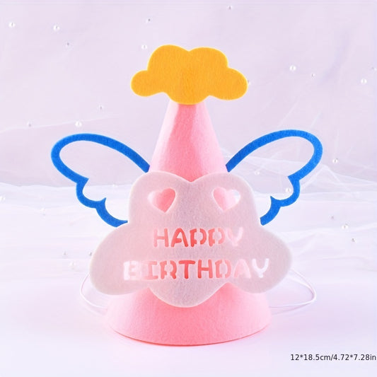 DIY Birthday Hat Decoration Non-woven Party Felt Hat