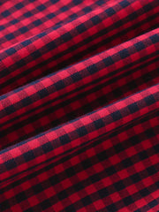 Toddler Boys Plaid Graphic Button Pocket Casual Short Sleeve Shirt