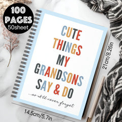 Grandparents Spiral Notebook Journal for Grandma Memory Book Mother's Gift