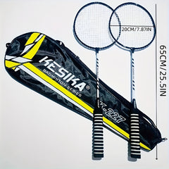 Durable Badminton Racket Set with 2 Rackets