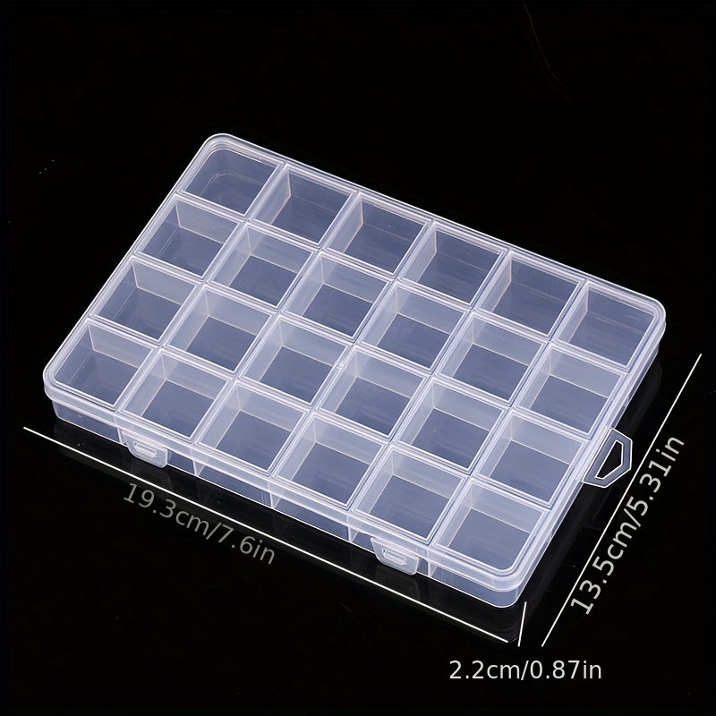 Transparent Storage Box Plastic Case Jewelry Organizer Pill Box