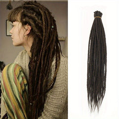 100 Reggage Locs Hair Extensions Synthetic Dreadlocks for Men Women Unisex