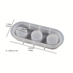 Cylindrical Candle Holder Silicone Mold for DIY Aroma Ornament Grinder