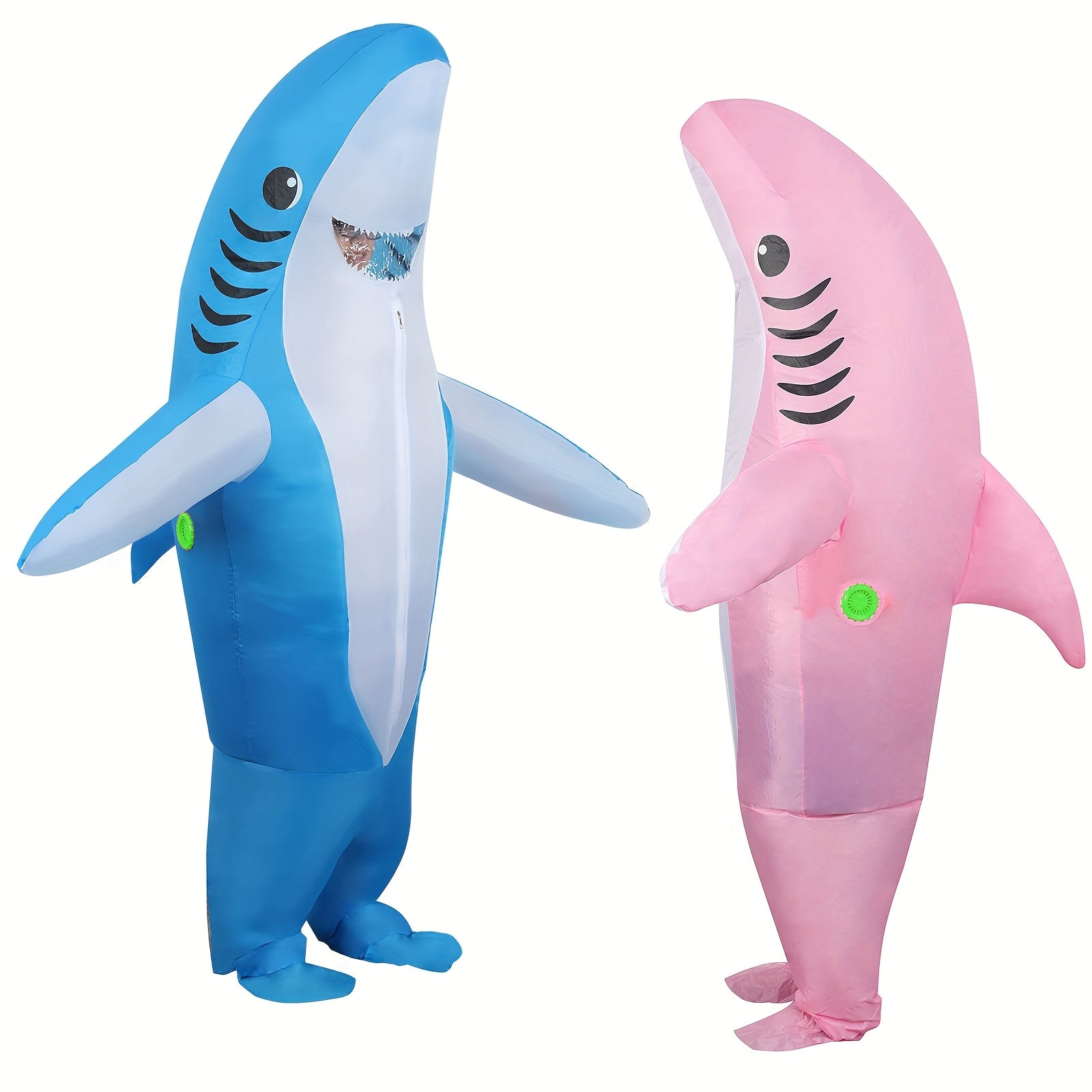 Adult Inflatable Shark Costume Pink One Size