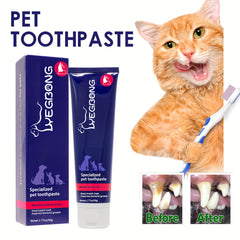 Pet Toothbrush 50g Dog Teeth Cleaning Toothpaste Plaque Tartar Control