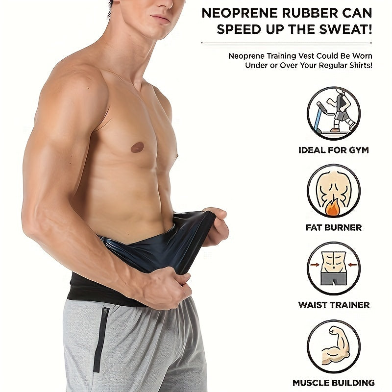 Men's Non-Slip Sweat Belt Outdoor Yoga Sports Slimming Belt