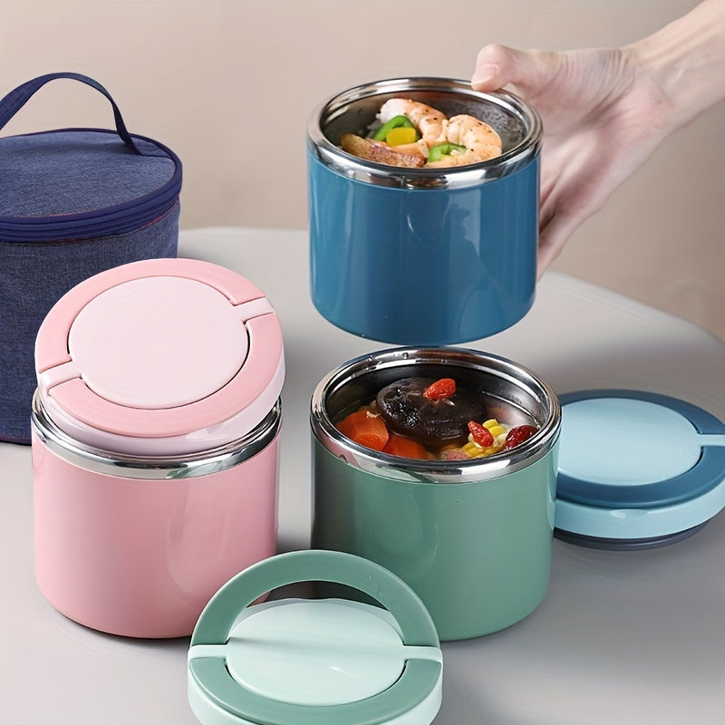 Insulated Stainless Steel Lunch Box for Office Workers Student