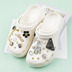 11 Pcs Bling Punk Goth Shoe Charms For Clog Slippers Party Favor