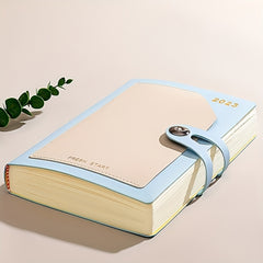 A5 Round Buckle Notebook 180 Sheets Multiple Colors