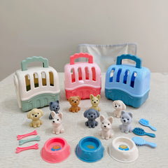 Puppy & Kitten Pet Toy Set for Kids' Pretend Play