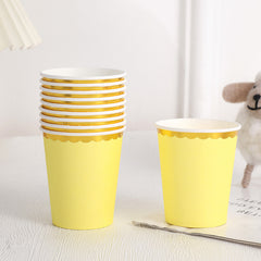 10pcs Paper Cups 8 5oz Disposable Cups Cold Beverages
