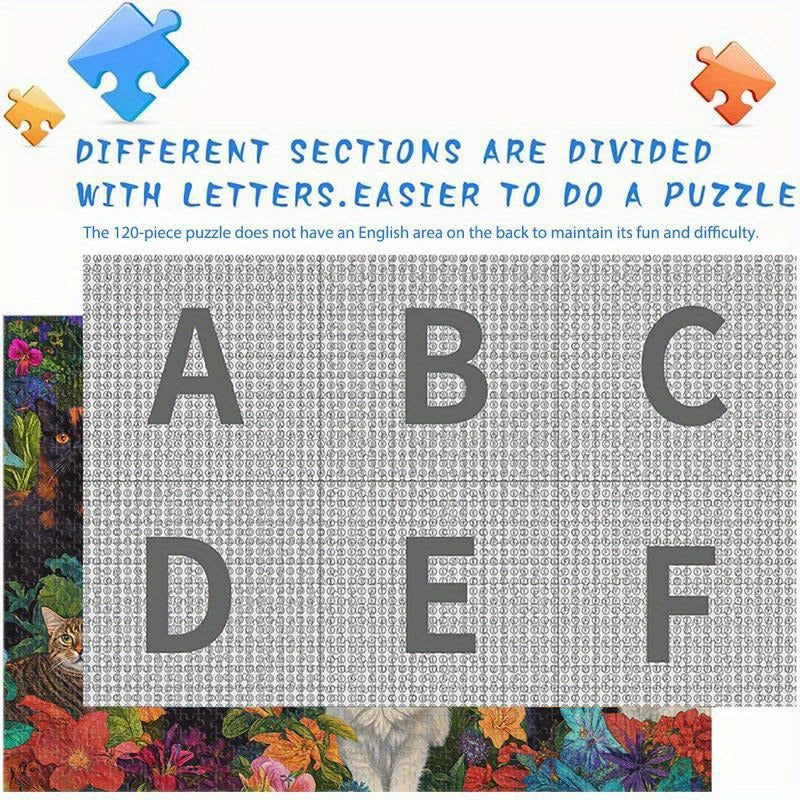 Garden Exploration Cat Puzzle Brain Teaser Gift