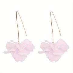 Exaggerated Flower Boho Dangle Earrings Resin Jewelry Female Gift