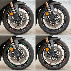 Motorcycle Wheel Hub Sticker Reflective Waterproof Creative Decal