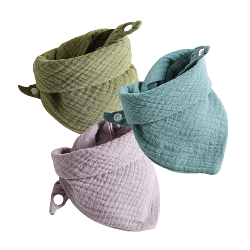 3 Cute Triangle Baby Scarves for Face - Perfect Accessory