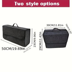 Woolen Felt Car Trunk Organizer Bag