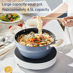 9.45%22 Nonstick Frying Pan with Draining Rack & Glass Lid